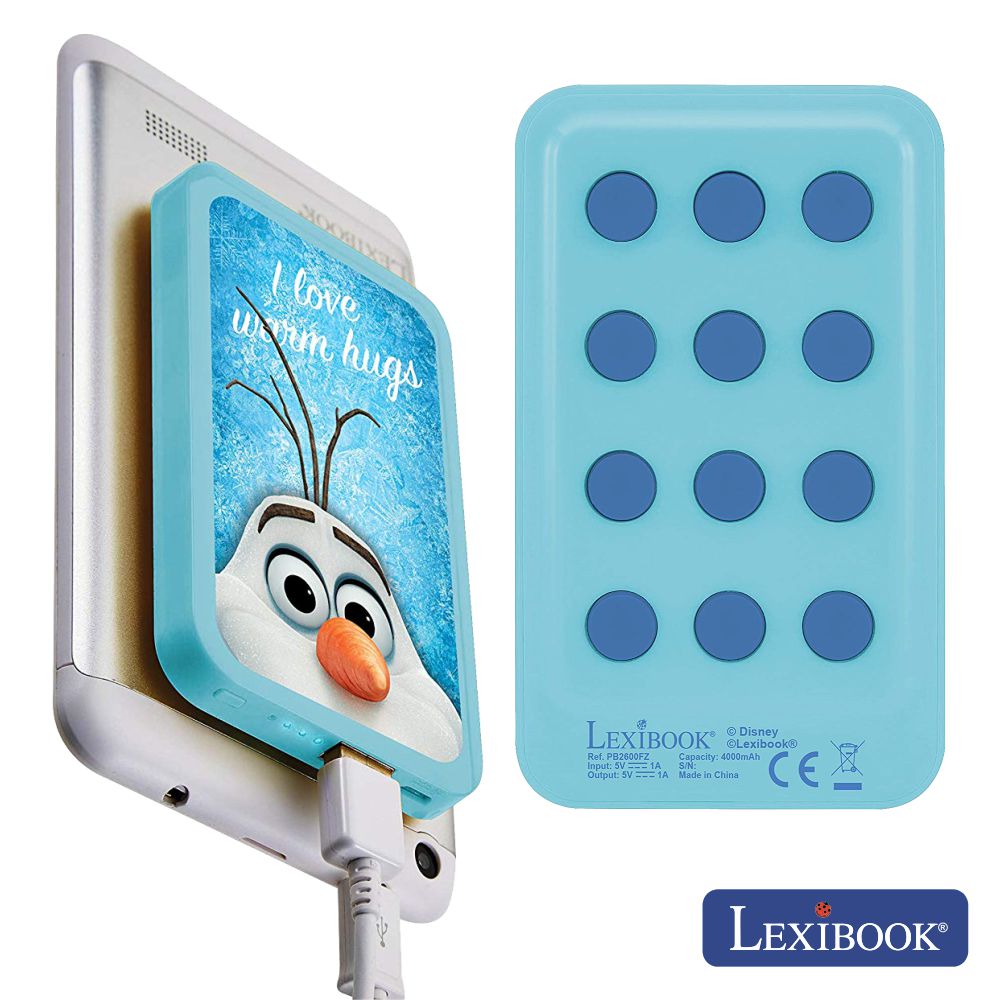 PoWerbank 4000ma C/ Cabo USB E Ventosas Frozen Lexibook PoWerbank 4000ma C/ Cabo USB E Ventosas Frozen Lexibook - (PB2600FZ)