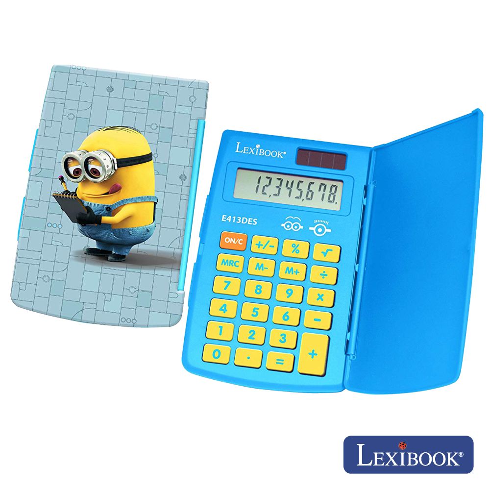 Máquina Calculadora 8 Dígitos Solar Minions Lexibook Máquina Calculadora 8 Dígitos Solar Minions Lexibook - (E413DES)
